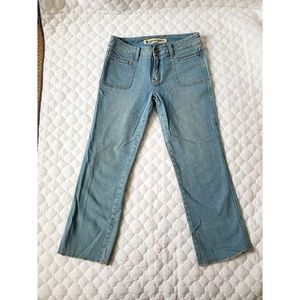 GAP low rise stretch cropped jeans